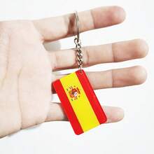 World Flag Pendant, Stand Keychain Ring, Small Gift PVC Keychain Collectible Toy, Backpack Pendant, Hanging Ornament - Multicolor - View 7