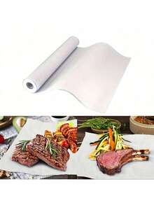 5m/10m/20m White Baking Parchment Paper, Double-Sided Silicone Oil Paper, Suitable For Baking, Roasting, Air Fryer, Kitchen Use | Silicone Coated, Suitable For Home, Restaurant And Outdoor Activities, Back To School Season