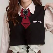 1 Stück Mode Strass handgefertigte Unisex Krawatte, geeignet für Lässig, Straße, Alltag, Party, Hochzeit, formelle Anlässe, Schuluniform, Businesskleidung, kann als Geschenk verwendet werden, Rückkehr zur Schule - Verschiedenfarbig - Übersicht 13