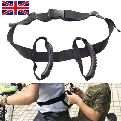 Motorcycle Safety Grip Belt Pillion Lover Passenger Grab Handle Waist Seat Strap