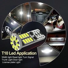 TOAUTO 2个/6个 Canbus W5W T10 LED灯泡 194 168 LED 3014 25SMD 汽车内饰阅读灯/顶灯/示廓灯/信号灯 6000K 白色 12V - T10 - 查看 3