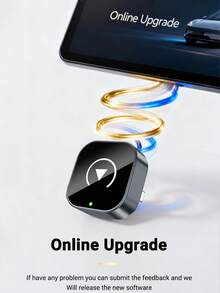 XUDA 2-In-1 Wireless CarPlay/Android Auto Mini Adapter - 2.4-5.0 GHz WiFi 5 Carplay Converter, Wired To Wireless, Fast Auto-Connect, No Delay, Compact Design, Compatible With IPhone & Android, With USB/USB-C Port, No Battery - A - View 8