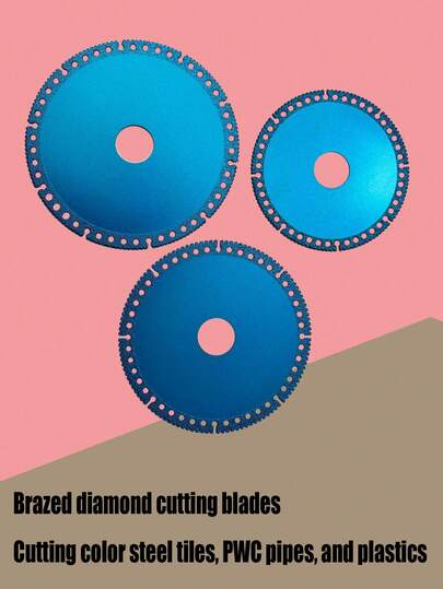 Sintered Grid Slicing, Widened Brazed Grinding Pieces, Tooth Shaped Brazed Color Steel Tile Slicing, Woodworking Cutting Pieces, Angle Grinder Cutting Pieces, Glass Slicing, Starry Sky Flange Grinding Pieces, Stone Cutting, Glass Cutting, Tile Cutting, Angle Grinder, Marble Machine, Fast Cutting Speed, Wear-Resistant