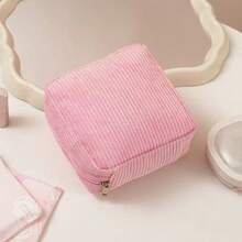 1个卫生巾收纳袋，加厚绒面卫生巾整理袋，便携迷你卫生巾袋，大容量小物件（化妆品、口红）收纳袋，旅行收纳袋 - 彩色 - 查看 12