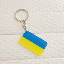 World Flag Pendant, Stand Keychain Ring, Small Gift PVC Keychain Collectible Toy, Backpack Pendant, Hanging Ornament - Multicolor - View 6