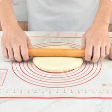 Platinum Silicone Kneading Mat, Thickened Non-Slip Non-Stick Dough Mat For Baking, Heat-Resistant Home Kitchen Kneading Mat, Professional Pastry Rolling Tool. Stainless Steel Pasta Cutter, Noodle Cutter - Multicolor - View 3