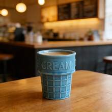 1个创意冰淇淋杯陶瓷杯，单只家用茶杯，牛奶杯，咖啡杯，甜点杯 - 彩色 - 查看 8