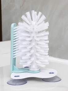 Creative Suction Cup Slouchy Automatic Cup Brush, Glass Cup Cleaning Brush, Rotating Kitchen Water Cup/Tea Cup Brush - Multicolor - View 14