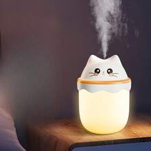 Máy tạo ẩm hình mèo dễ thương, chạy bằng nguồn USB, hoạt động êm ái, máy tạo ẩm để bàn di động có đèn ngủ, thích hợp sử dụng tại nhà và văn phòng, chạy bằng nguồn USB, không cần pin, phòng ngủ. - Nhiều màu - Xem 14