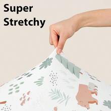 3PCS Baby Bassinet Sheets, Breathable Cozy Fitted Mattress Sheet,Floral Elastic Travel Bassinet Cover For Baby Boys Girls - Multicolor - View 5
