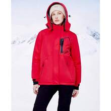 Women's Waterproof Ski Warm Winter Coats Windproof Winter Jackets Women Fleece Lined Windbreaker With Hood - Red + Medium - View 10