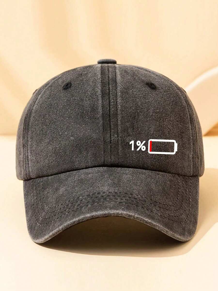 1顶男女通用水洗复古棒球帽，也可作卡车帽、老爹帽，休闲百搭，适合日常、户外运动、旅行和度假。