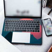 2pcs Printed Pattern DIY Scratch-Resistant Protective Stickers For 15.6-16 Inch Laptops, Compatible With HP, Apple, Asus, Compaq, - Multicolor - View 2