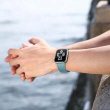 Soft Silicone Sport Band Compatible For Watch Bands Women Men, Waterproof  Strap Fits 38mm 40mm 41mm 42mm 44mm 45mm 46mm 49mm Watch Ultra 3/2/1 And Series 11/10/9/8/7/6/5/4/3/SE,42mm(Series321)/44mm/45mm/46mm/49mm,Navy - 海軍 - 查看 5