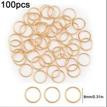 35/40/100/110/140/170/170/520pcs Iron Closed Jump Rings For DIY Jewelry Making, Beading Craft Supplies