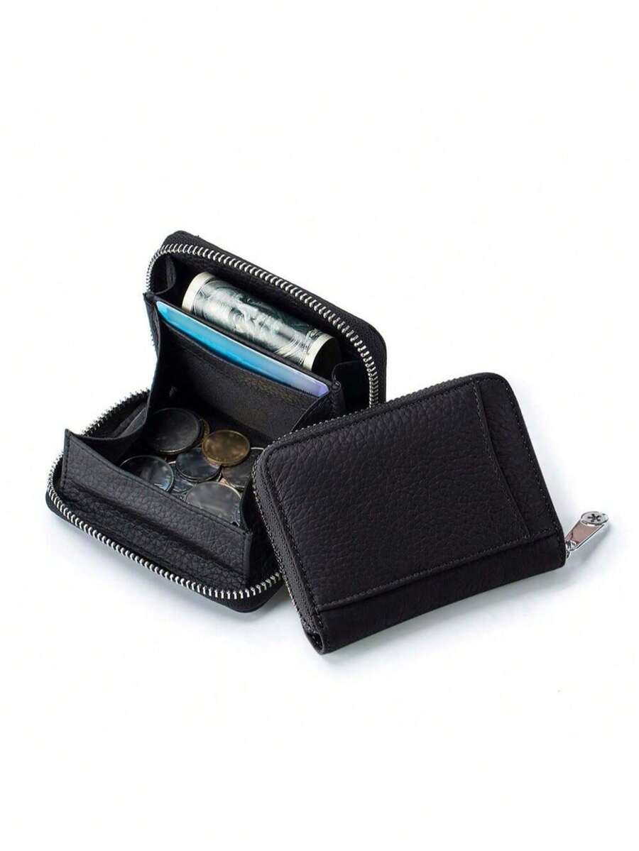 新款女士钱包 女式PU皮钱包 大容量钱包 小巧柔软皮革零钱包 迷你硬币卡包