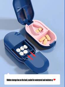 1 chiếc máy xay thuốc, cắt thuốc, hộp đựng thuốc, hộp phân loại thuốc di động họa tiết dễ thương, 2 lựa chọn màu sắc. Máy cắt thuốc đa chức năng có thể chứa 1/4/2/3 viên, đồng thời cũng là hộp phân loại thuốc di động và hộp đựng thuốc có ngăn chia. - Nhiều màu - Xem 10