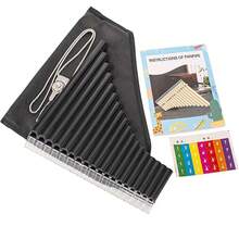 18管C调排箫 - 初学者友好型乐器，采用改良的吹嘴设计，易于演奏，是学生和音乐爱好者的理想之选，附赠琴包和乐谱 - 黑色 - 查看 8