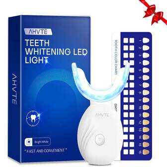 Teeth Whitening Accelerator, Teeth Whitening Care Tool, Wireless LED Teeth Whitening Light, 400mAh, Suitable For Home Use And Portable