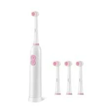 4-Head Rotating Electric Toothbrush, Powered By 2 AAA Batteries, Smart Cleaning Electric Toothbrush With Soft Bristles