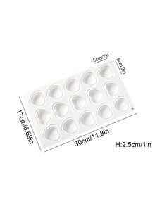 1pc Heart Shaped Silicone Cake Mold, Suitable For Chocolate/Cake/Dessert Decoration, Essential For Holiday & Special Occasion Baking