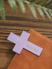 1 pièce Signet personnalisé en or avec nom, signet personnalisé avec estampage à chaud du nom, signet vintage avec croix, marque-page personnalisé, onglet de coin, cadeau de lecture de la Bible, accessoire charmant pour les amateurs de livres, signet pour les rats de bibliothèque, cadeau pour les amateurs de livres - Multicolore - Voir 18