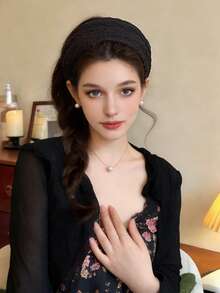 Bộ 3/1 chiếc Băng đô bản rộng mềm mại màu đen, trắng, nâu dành cho nữ, phụ kiện tóc thời trang đa năng cao cấp, thanh lịch, đơn giản, màu trơn, phù hợp cho các hoạt động hàng ngày, thường ngày, dự tiệc, đi làm, du lịch, tạo kiểu tóc, rửa mặt/gội đầu, trang điểm, phối đồ, phụ kiện tóc, băng đô cài tóc. - Nhiều màu - Xem 4
