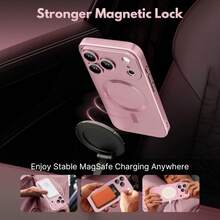 1PC Pink Metal Finish Soft Phone Case Compatible With IPhone 17 17 Air 17 Pro 17 Pro Max, Featuring Scratch-Resistant, Shock-Absorbing Full Camera Protection In An Ultra-Thin Design, Compatible With IPhone 13 11 16 Pro Max 15 14 12 16e - Rose Gold - View 4