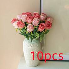 1pc/5pcs/10pcs 19.6 Inch Pink Artificial Roses, Premium Artificial Roses, Suitable For Home Decor, Room Decor, Dining Table Decor, Wedding Decor, Bridal Bouquet, Corsage, Flower Arrangement. Suitable For Home, Restaurant, Bedroom, Vase Decoration. - Màu hồng đậm - Xem 14