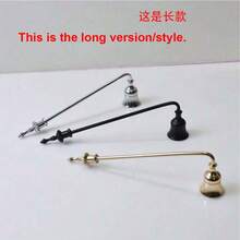 1pc Durable Multi-Color Metal Candle Snuffer - Elegant Handle Design, For Extinguishing Flames, Holiday Home Decor Gift, Suitable For Christmas, Valentine's Day, Birthday, Thanksgiving, Holiday Accessories | Refined Style | Sturdy & Durable - Multicolor - View 5