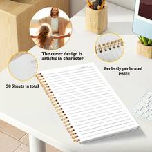 Sổ tay lò xo Faith & Love, 50 trang, kích thước 5.5x8.3 inch, hình minh họa Chúa Giê-su ấm áp + thiết kế chủ đề đức tin - Văn phòng phẩm Cơ đốc giáo, phù hợp cho trường học, văn phòng, nhà cửa, nhật ký công việc và viết sáng tạo. - Sổ tay xoắn ốc - Xem 5