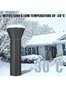 210D Oxford Cloth,Outdoor Patio Heater Covers With Zipper And Storage Bag,Patio Heater Covers Outdoor Furniture Of Dustof -Reant Sunlig-Reant Snow-Reant,Suitable For Large Circular Vertical Patio Heater Covers, Zippered,Black - Multicolor - View 6