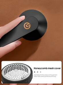 1 pieza Quitapelusas portátil recargable de 400mAh, Afeitadora eléctrica de tela, No daña la ropa - Negro oscuro - Ver 7