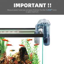 VNEKVA Hang-On Aquarium Filter With Surface Skimmer, Adjustable Flow, For 5–10 Gallon Fish Tank & Turtle Tank - Style A - View 3