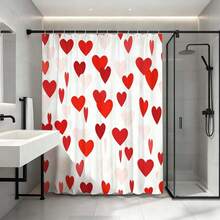 1pc Cheerful Heart Pattern Decorative Background Cloth, Red And Pink Heart Design, Home Wall Decor, Essential Item For Love Theme Enthusiasts, Vibrant Modern Art Style Decorative Background Cloth, Home Decor, Durable Material - Multicolor - View 11