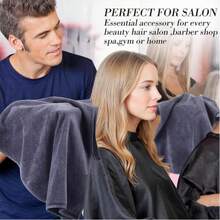 6/14条装卸妆巾，12 x 12英寸，柔软超细纤维面巾，可重复使用，适合所有肤质，温和有效清洁面部，适用于水疗、面部护理、婚礼、节日等场合，也可作为大礼赠送。 - 彩色 - 查看 2