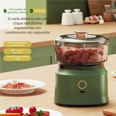 Moedor de carne elétrico 350ml multifuncional