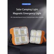 2PCS Solar Emergency Light, Solar LED Working Light, Waterproof Portable Floodlight, Suitable For Camping And Outdoor Maintenance. - D04 - Xem 6