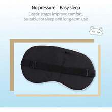 Sleep Eye Masks, Cute Plush Sleep Eye Cover Weight Adjustable Eyeshade Faux Fur Mask Cover For Women Men Sleep Travel Nap, Girl Braid,38564514 - 焦糖色 - 查看 6