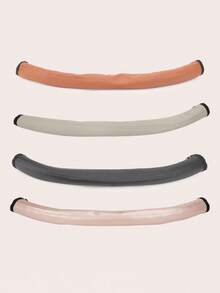 1pc PU Leather Baby Stroller Handle Cover, Anti-Slip & Wear-Resistant, Comfortable Grip, Easy To Clean, Fits Various Strollers, Enhances Comfort And Durability - Multicolor - View 6