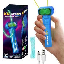 Revolutionary Blue String Rope Launcher Loop Fidget Toy - Defy Gravity And Boost Imagination For Kid And Adults (Blue) - Màu xanh lam - Xem 9