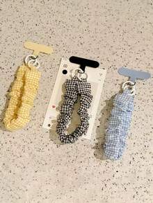 1pc INS Style Patterned Phone Lanyard, Elastic Cord, Cute Girl Wrist Strap, Anti-Lost, Key Chain Pendant Compatible With Android And Most Smartphone,Gifts For Mother, Family, Friends, Birthday, Holiday Phone Chain - Multicolor - View 2