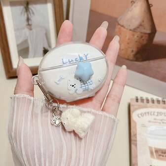 Cute Star Dog Pendant Suitable For Huawei FreeBuds 5i/6i/7i Wireless Earphone Protective Case, SE 2/SE 3 Protective Case, Wireless Bluetooth Earphone Case For Pro 3/Pro 4/Pro 5 Soft Shell, FreeBuds SE 4/Free Clip2