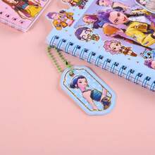 随机套装，3合1螺旋笔记本，可爱动漫/卡通Lumizoi PET贴纸