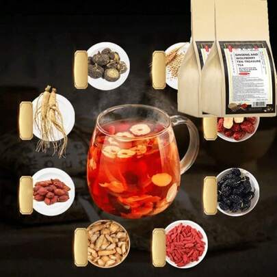 And Jujube Tea, And Jujube Herbal Blend, 5.29 Oz (30 Packets), Natural Healthy Tea, No Added, Afternoon Tea, Holiday Gifts