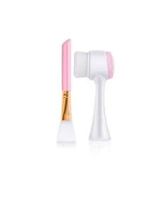 2/3/4/6/7pcs Silicone Beauty Facial Cleansing Brush Set (1 Double-Sided Face Mask Brush + 1 Makeup Brush + 1 Double-Sided Facial Brush + 2 Wrist Bands + 1 Hair Band) - Women Daily Skincare Portable Travel Set / Makeup / Hair Styling - Multi-Functional Combo - Face Mask Brush | Facial Brush | Hair Tie | Makeup Brush | Beauty Brush