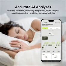 Smart Ring Anillo de seguimiento del sueo para mujeres y hombres, anillo inteligente de salud con talla 12 negro - Negro12 - Ver 4