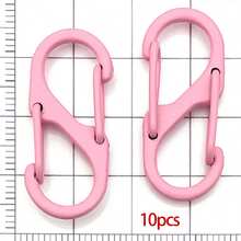 10pcs Candy-Colored Spring Clasps Letter S Buckle Lobster Hooks Connectors For DIY Necklace Bracelets Jewelry Making Fashion Accessories - Multicolor - View 22