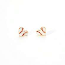 2 Pc Baseball Element Bow Heart Long Tassel Earrings Red Striped Creative Design Fashion Sports Jewelry For Women - E2079-2/Baseball Earrings - View 7