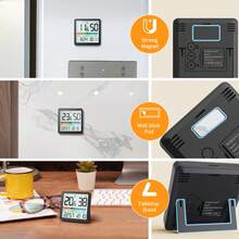 1 chiếc nhiệt kế và ẩm kế kỹ thuật số, máy đo nhiệt độ và độ ẩm trong nhà cầm tay, độ chính xác cao, dùng để kiểm soát khí hậu trong nhà, giám sát chất lượng không khí, theo dõi khí hậu tại nhà, văn phòng, phòng ngủ và nhà kính. - Nhiều màu - Xem 9